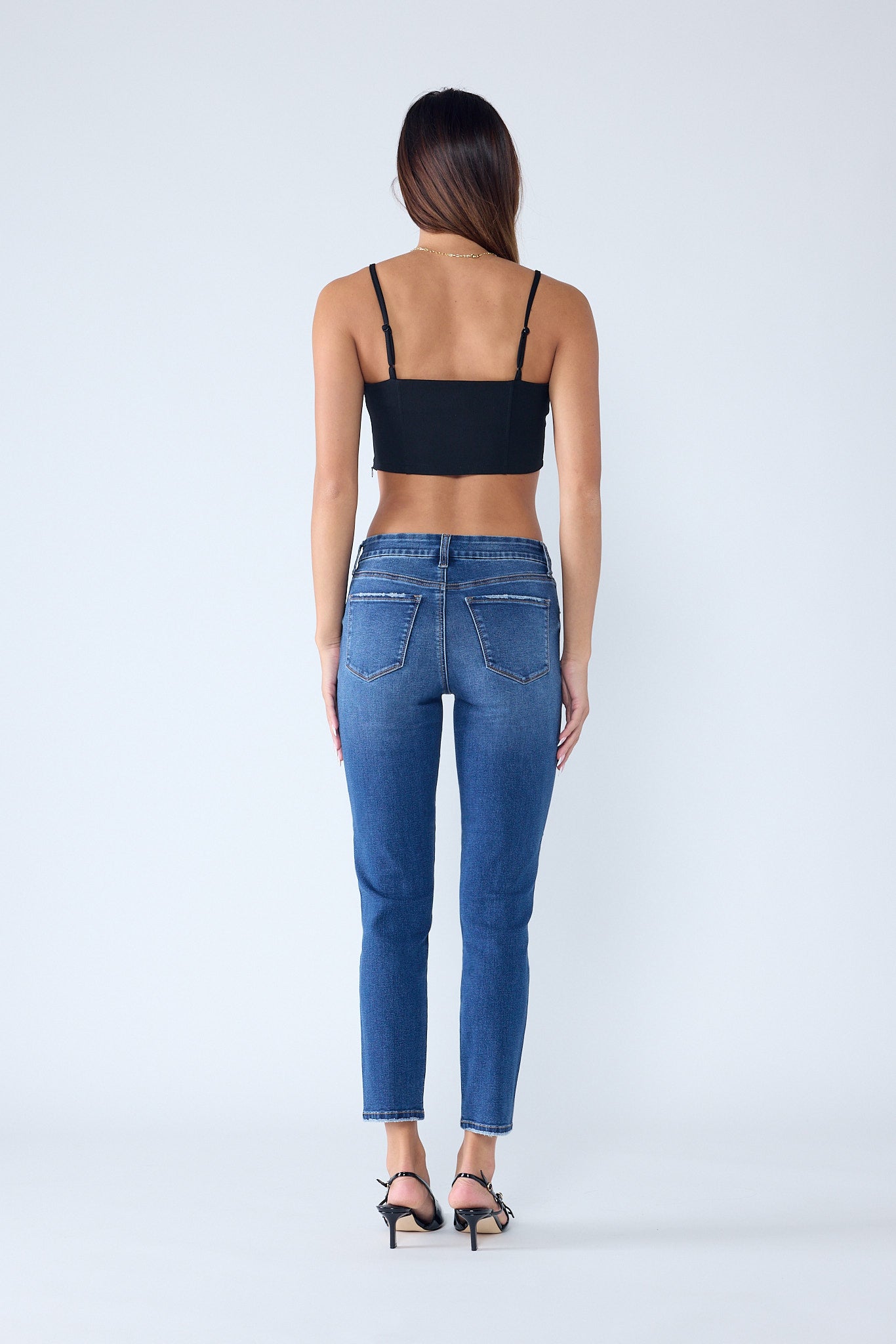 High Rise Classic Skinny Jeans EP3575 4