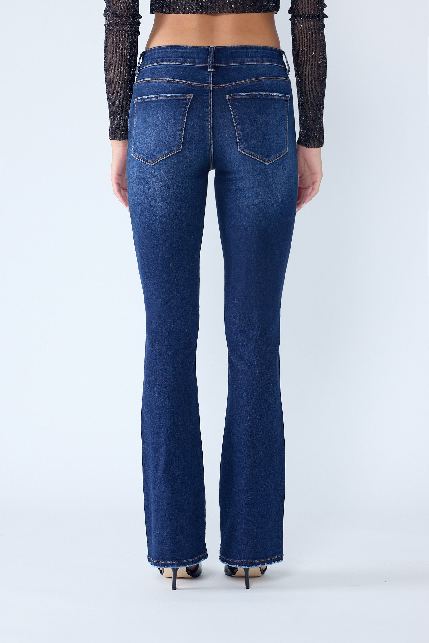 High Rise 5-Pocket Bootcut Jeans EP3577 10