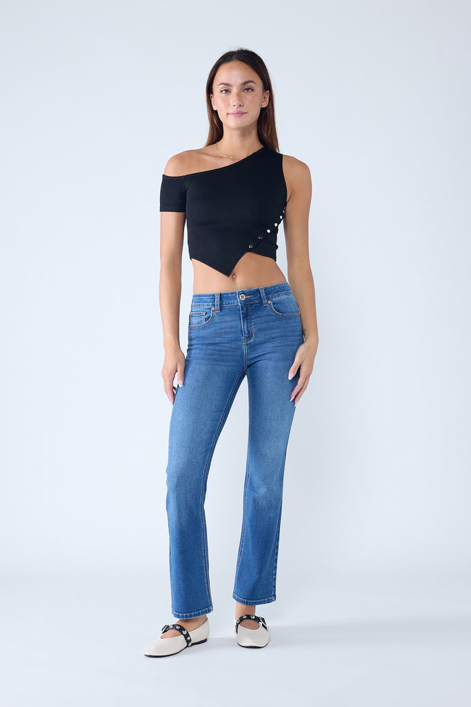 High Rise Slim Bootcut  Jeans EP3584 1